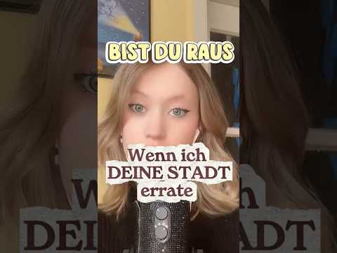 Wenn ich DEINE Stadt errate bist du RAUS #fabricscratching #asmrgerman