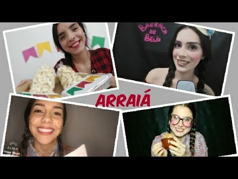 ASMR- ROLEPLAY FESTA JUNINA-COLLAB- (ASMR da Vivi, ASMR Bárbara Manzato e Chubisca ASMR)