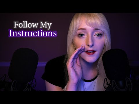 ASMR Follow My Instructions Eyes Closed for Sleep 💤