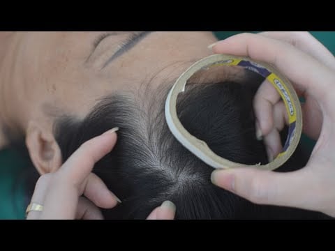 ASMR Scalp Scratch Real Person With Hair Parting, Hair Scratching Sounds For Anxiety Relief