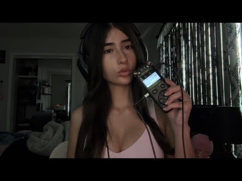 ASMR✨1 Hour of Mouth sounds with the Tascam for sleep and relaxation