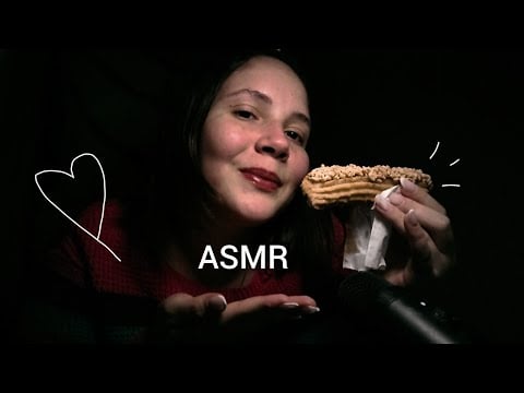 ASMR MUKBANG - Comendo churros de doce de leite 😋 que derrete na boca 💕