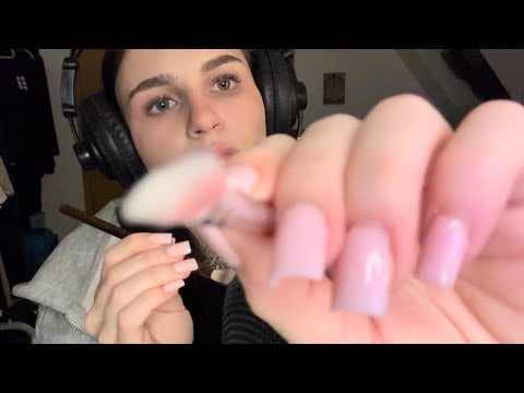 ASMR- doing your  makeup •no talking • mic brushing • mouth sounds 💄