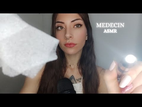 👩‍⚕️ASMR FRANÇAIS | ROLEPLAY MEDECIN | JE SOIGNE TA PLAIE SUR LE VISAGE | CHUCHOTEMENT 👩‍⚕️