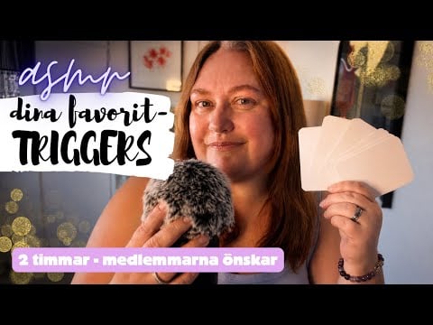 ASMR 💜 Jag säger ditt namn + favorittriggers (medlemsönskemål) 2 timmar