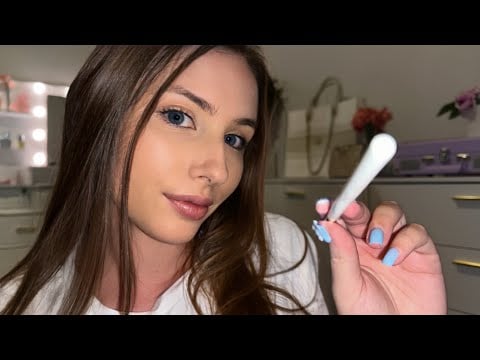 ASMR Roleplay | Tracing Your Face 🎨💙🖌️