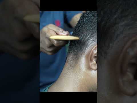 Relaxing Hair Combing Head Massage ASMR With Neck Cracking #shorts #combmassage #asmr