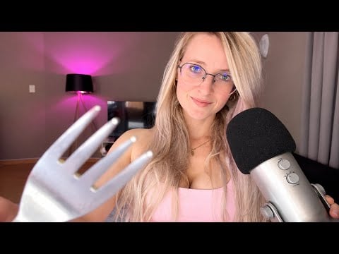Lice Eating/Searching For Bugs & Mic Scratching ASMR + Wet & Dry Mouth Sounds