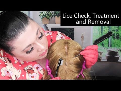 ASMR Lice Check, Treatment and Removal (Lots of Whispering, Gloves, Lice Comb) Medical Roleplay