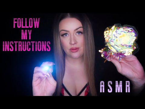 ASMR FOLLOW MY INSTRUCTIONS FOR DEEP SLEEP AND FOCUS