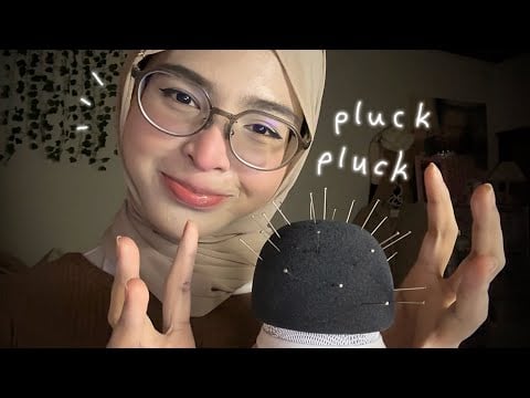 【ASMR】 plucking needles in your brain  ᶻ 𝗓 𐰁 😴