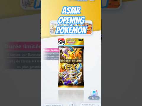 asmr opening boosters Pokémon