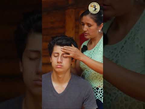 Esperanza's ASMR massage & energy cleansing with soft whispering for relaxation, sleep #shorts