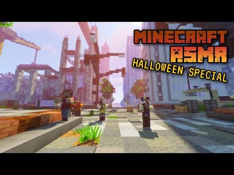 Minecraft ASMR 🧟 I Played 3 Scary Maps for Halloween! 🌕 Soft spoken