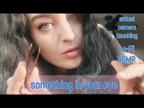 ASMR Something In Your Eye! (ACTUAL camera touching, lens licking)