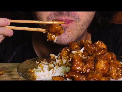 ASMR HONEY SRIRACHA CHICKEN * SPICY n SWEET STICKY EATING SOUNDS *