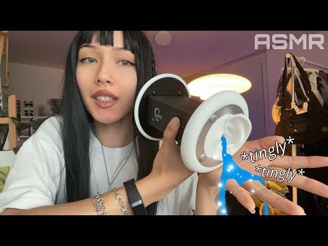 ASMR ☆ Fast & Chaotic 3DIO Triggers (ear cleaning, hair, rambles,..)