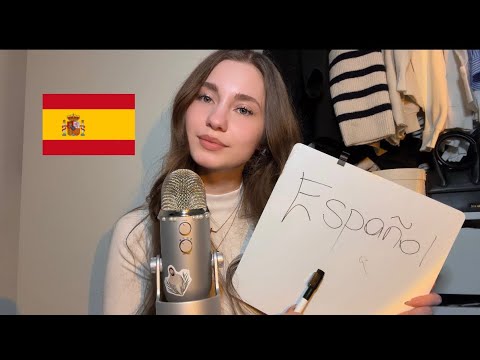 ASMR Teaching You Spanish 🇪🇸