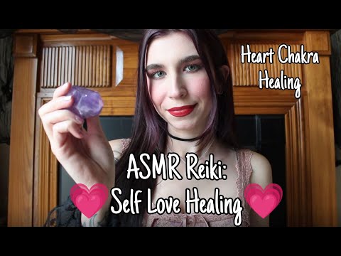 ASMR Reiki: 💗Self Love Healing💗 | Self-Confidence Boost | Heart Chakra Healing | Crystal Healing