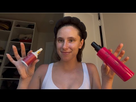 ASMR *extra tingly* whisper ramble while doing my skincare 