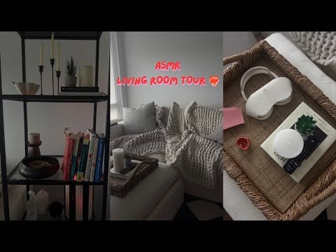 ASMR - Living Room Tour ❤️‍🔥