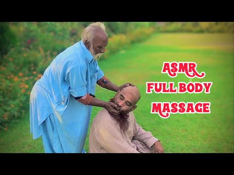 BEST RELAXING FULL BODY MASSAGE BY KALLU BABA || INSOMNIA STRESS RELIEF MASSAGE | ASMR WITH YAHYA