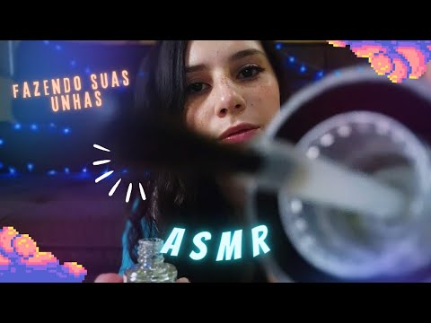 ASMR MANICURE FAZENDO SUA UNHA (ROLEPLAY) | asmr caseirinho