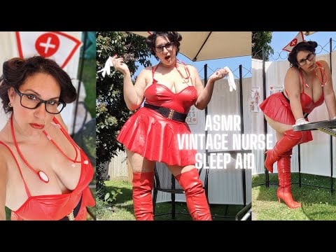 ASMR sleep aid , soothing soft music with vintage nurse styling   [no words ]