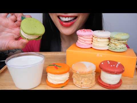 MACARON PLATTER (SAVOURY EDITION + THAI INSPIRED FLAVOURS) ASMR EATING SOUNDS NO TALKING | SAS-ASMR