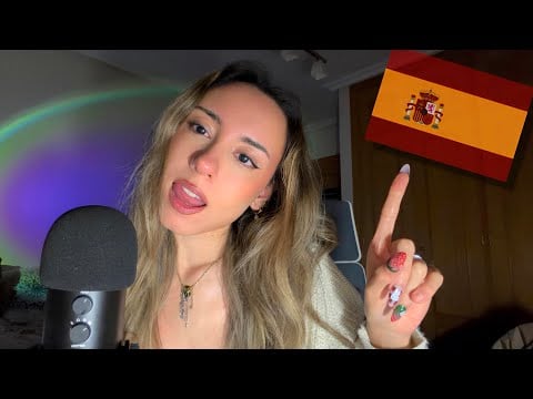 ASMR Teaching You Spanish! (Close-Up Whispers) 