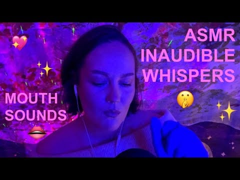 ASMR - BINAURAL INAUDIBLE WHISPERS - MOUTH SOUNDS & GLOVES