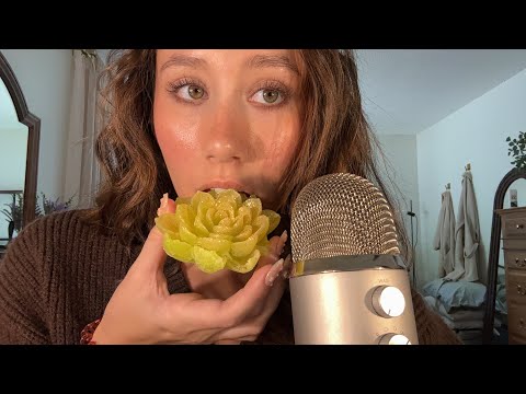 ASMR | Trying Edible Crystals for the First Time (Crunchy Eating Sounds)