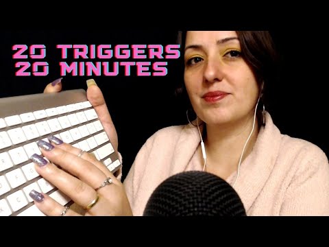 ASMR/20 DAKİKADA 20 TRIGGER /İstekler/Rahatlatıcı ASMR TÜRKÇE