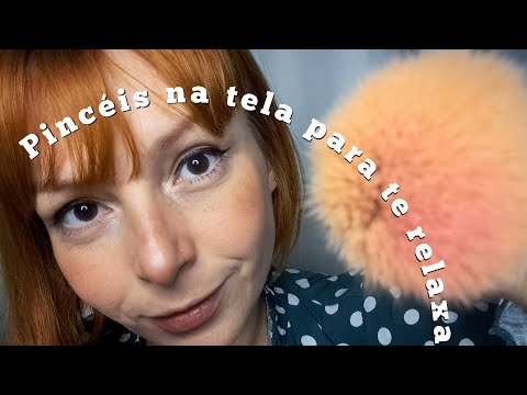 30 Minutos de pincéis na tela pra te dar soninho e relaxar/ASMR🖌☺️😴 #asmrpinceis