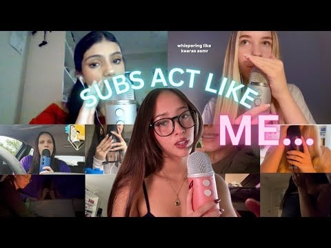 ASMR My Subscribers Act Like ME?!😱 (so many tingles)