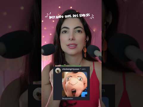 Imitando sons dos emojis 🤓 #asmr #asmrsounds