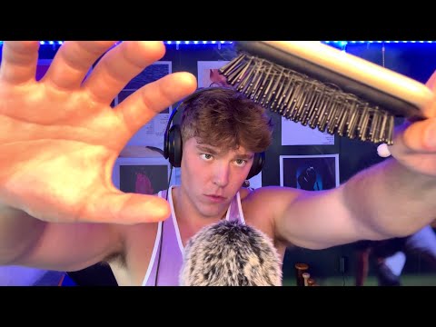 ASMR brushing your hair 💆‍♂️💤