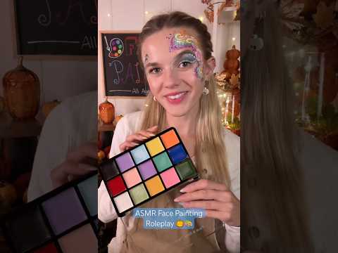 #asmr Halloween Face Painting Roleplay 🎨 #asmrcommunity #asmrsounds #asmrvideos #facepaint #sleep