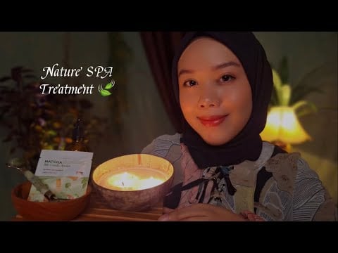 ASMR Nature Spa Paling Relax 🌿💆‍♀️ | Facial, Head Massage, Pampering You