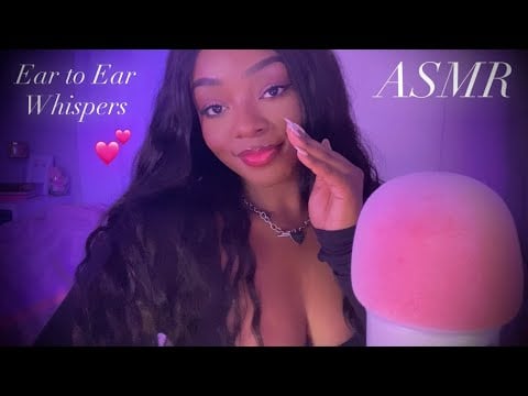ASMR | Gentle & Slow Ear to Ear Whispers 🤍 With Soft Mouth Sounds 💕💋✨