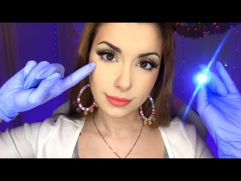 ASMR Greek Eye Exam for Light Sensitivity /Nerve Damage, Orbital Eye Exam ASMR, Cranial Realistic RP