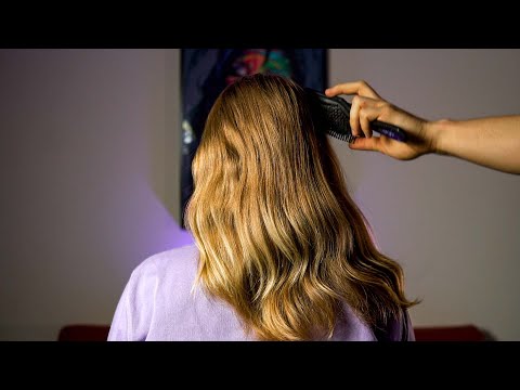 ASMR - Realistic Hair Brushing & Hair Play (hair sounds) - No Talking