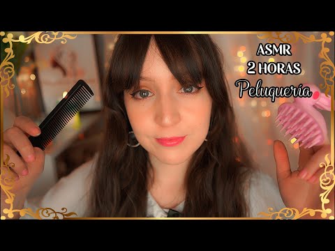 ⭐ASMR 2 HORAS de Corte de Cabello/Peluquería [Sub] Atención Personal en Español