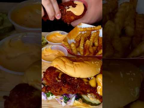 Dave’s Hot Chicken Feast #asmr #foodasmr #chicken