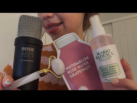 giving you a rosy pink facial ASMR 💗🐽