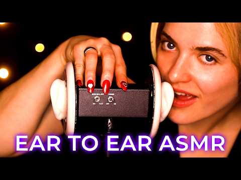ASMR 3Dio Ear to Ear Tapping, Cupping & Whispers 🌙 Tingly Up-Close Sounds for Deep Sleep