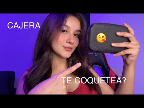 ASMR/ La CAJERA intensa te COQUETEA 😘😘❤️ / Roleplay Casero 