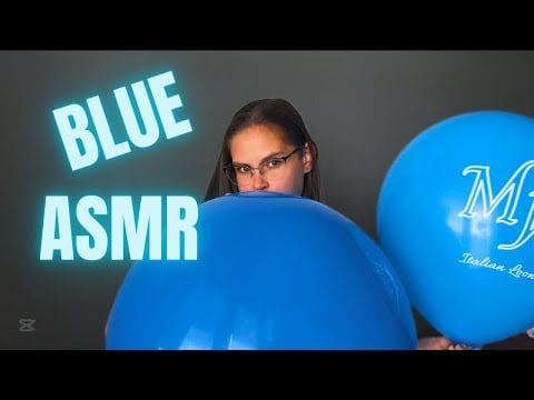 18” Blue Balloons ASMR 🎈 | Slow Inflation & Squeaky Sounds