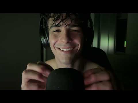 ASMR Whispered Ramble with scratching sounds mouth sounds and more :)
