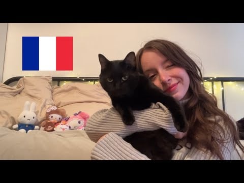 ASMR French Rambles w Mic Triggers ♡